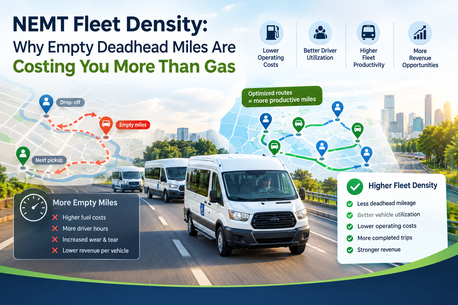 NEMT Fleet Density: Why Empty Deadhead Miles Are Costing You More Than Gas