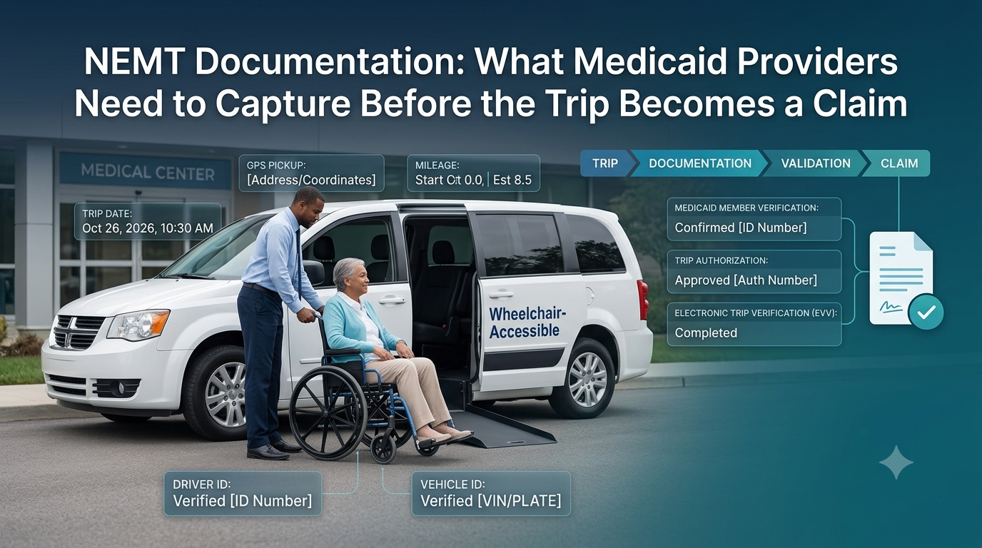 NEMT Documentation: What Medicaid Providers Need to Capture Before the Trip Becomes a Claim
